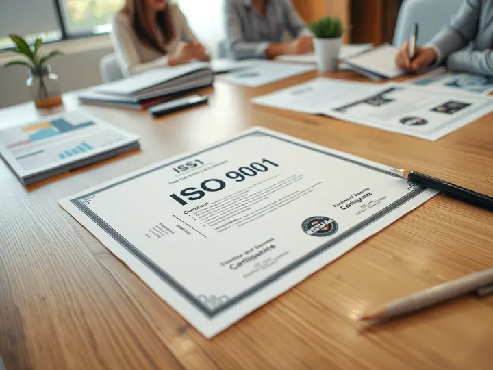 ISO 9001认证证书与宣传物料